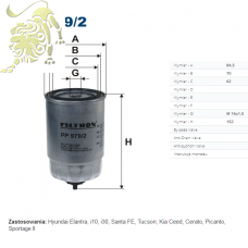 PP 979/2 (PP979/3)  FILTRON Фильтр топливный HYUNDAIKIA (31922-3E200 PMC/1530-2510)